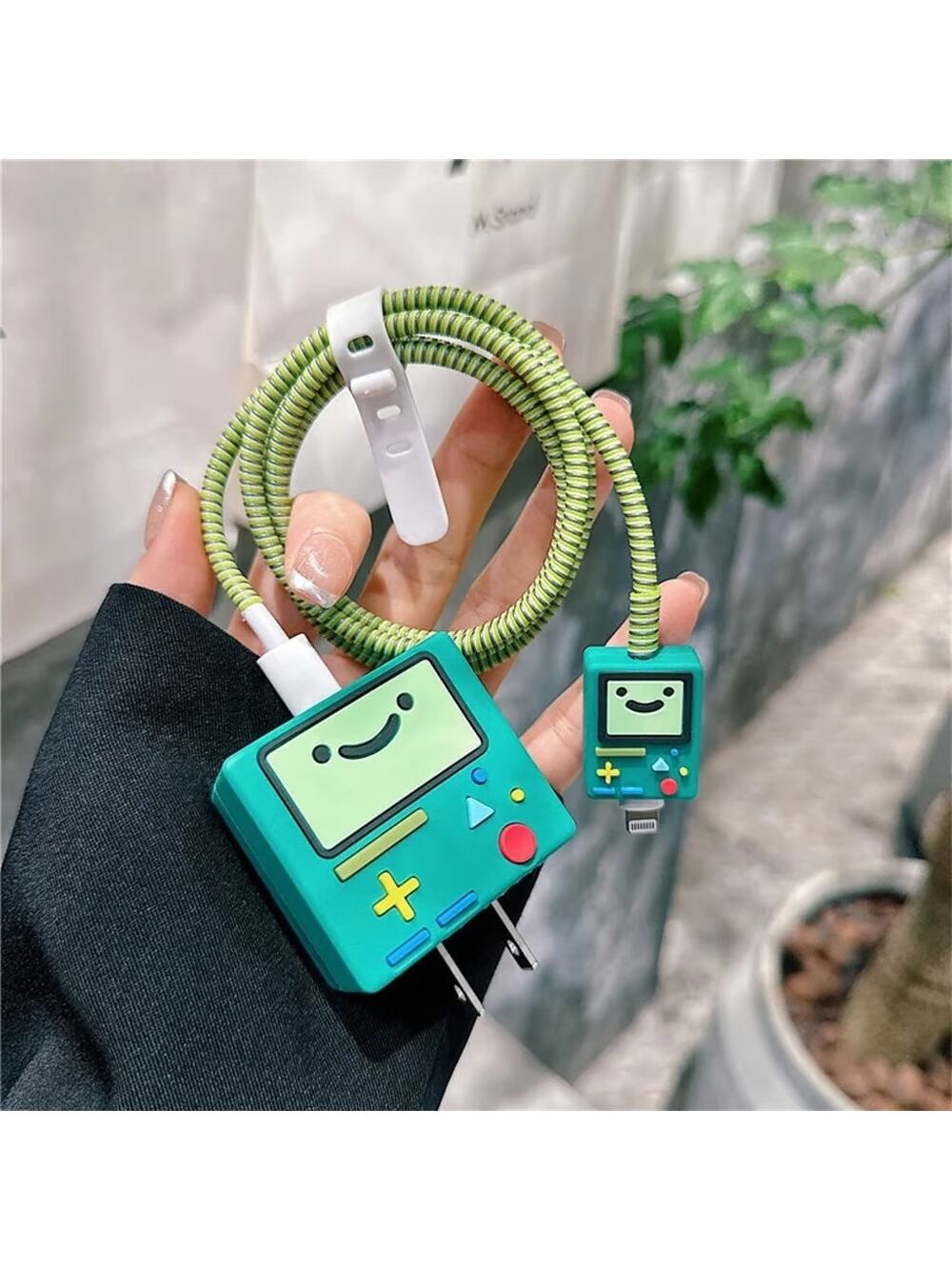 Adventure Time BMO iPhone Charger Cable Protectors P16 (Made in USA)